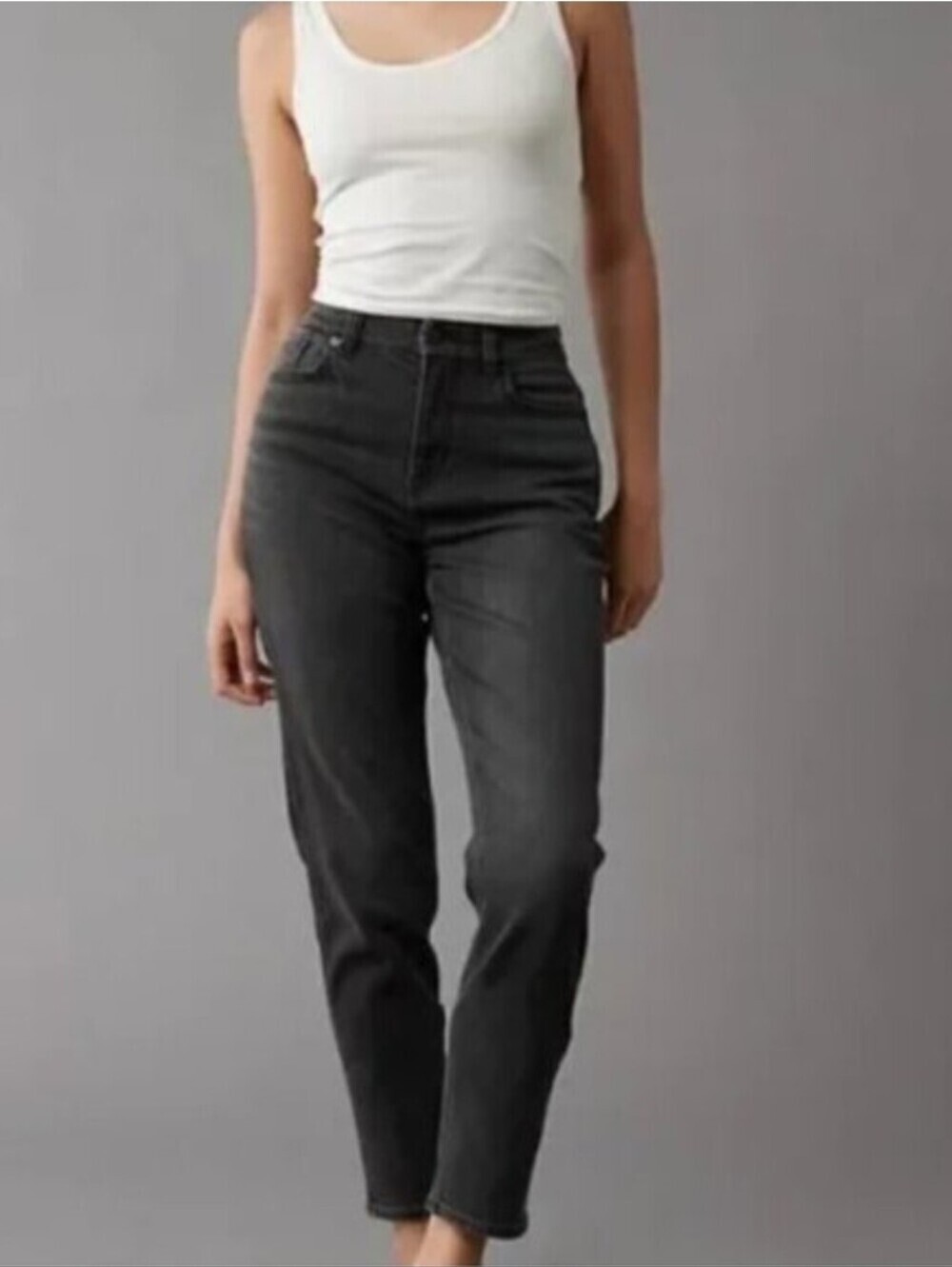 American Eagle Highest Rise 90s Boyfriend Jeans Black Size 10